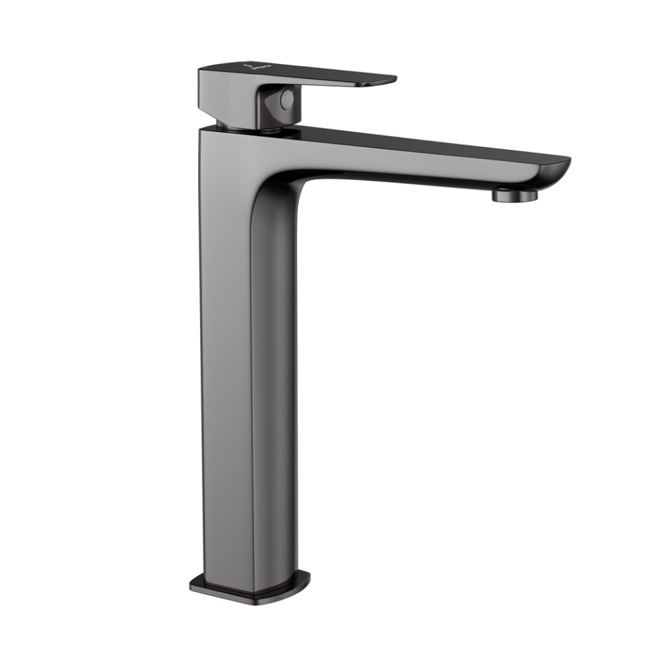 Picture of Single Lever High Neck Basin Mixer - Black Chrome 