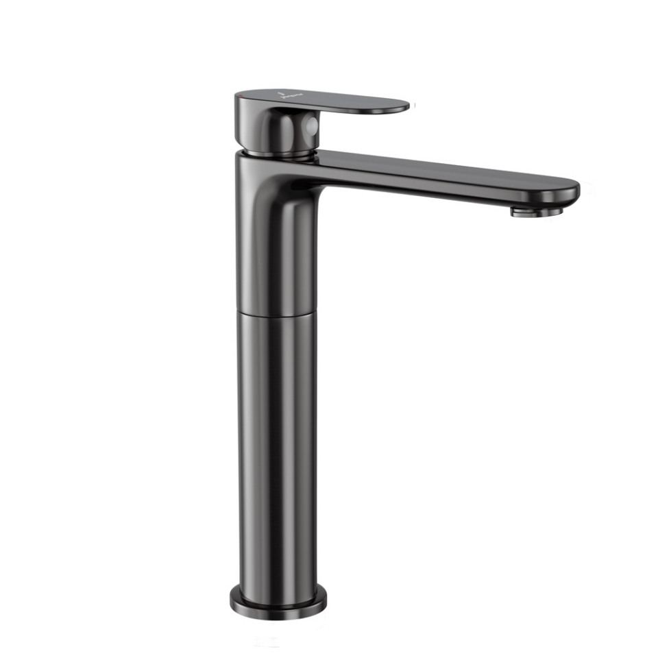 Picture of Single Lever High Neck Basin Mixer - Black Chrome 