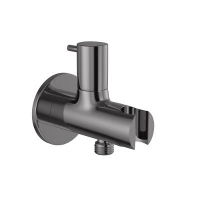 Picture of Round Wall Outlet - Black Chrome 