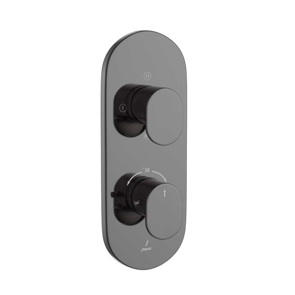 Picture of Aquamax Thermostatic Shower Mixer - Black Chrome 