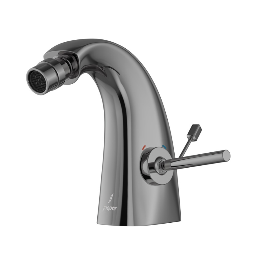 Picture of Joystick Bidet Mixer with Popup Waste - Black Chrome 