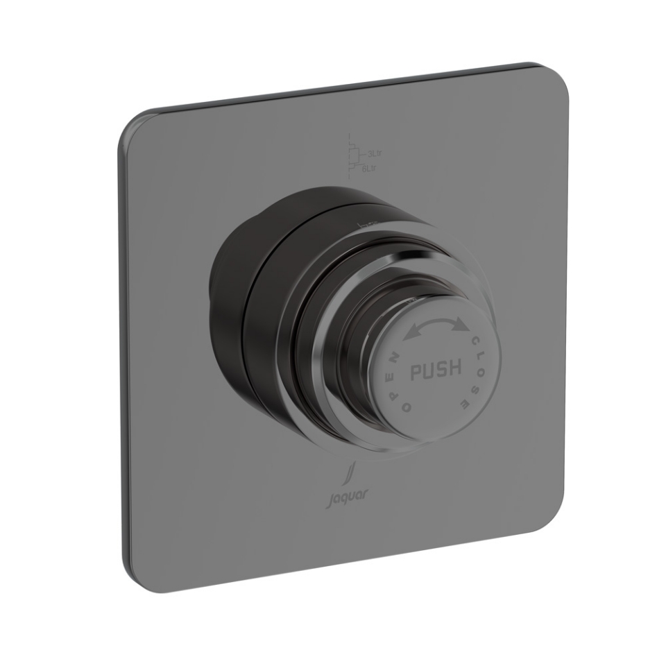 Picture of Metropole Dual Flow In-wall Flush Valve - Black Chrome 