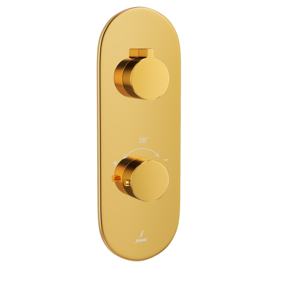 Picture of Aquamax Thermostatic Shower Mixer - Gold Bright PVD 