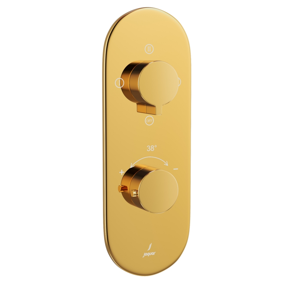 Picture of Aquamax Thermostatic Shower Mixer - Gold Bright PVD 