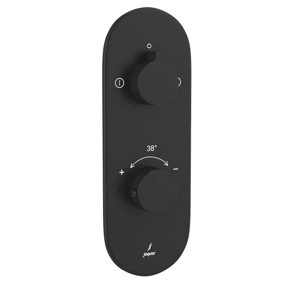 Picture of Aquamax Thermostatic Shower Mixer - Black Matt 