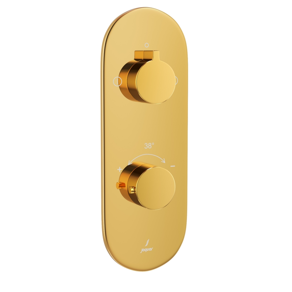 Picture of Aquamax Thermostatic Shower Mixer - Gold Bright PVD 