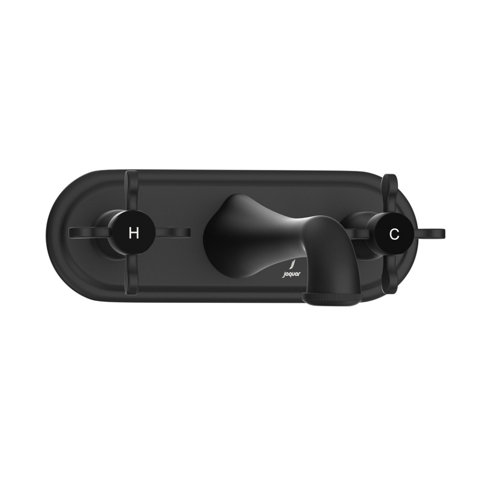 Picture of Built-in Two In-wall Stop Valves - Black Matt 