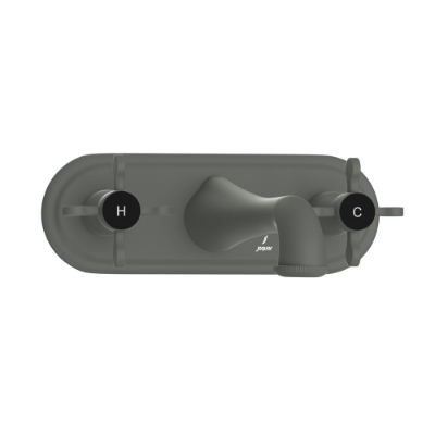 Picture of Built-in Two In-wall Stop Valves - Graphite 