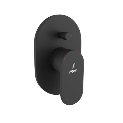 Picture of Exposed Part Kit of Single Lever Hi Flow In-wall Diverter - Black Matt 