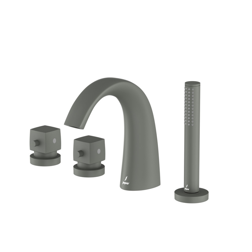 Picture of 4-Hole Thermostatic Bath & Shower Mixer - Graphite 