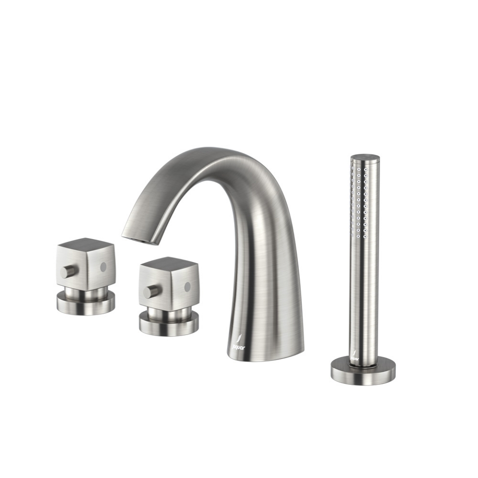 Picture of 4-Hole Thermostatic Bath & Shower Mixer - Stainless Steel 