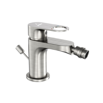 Picture of Single Lever Bidet Mixer with Popup Waste - Stainless Steel 