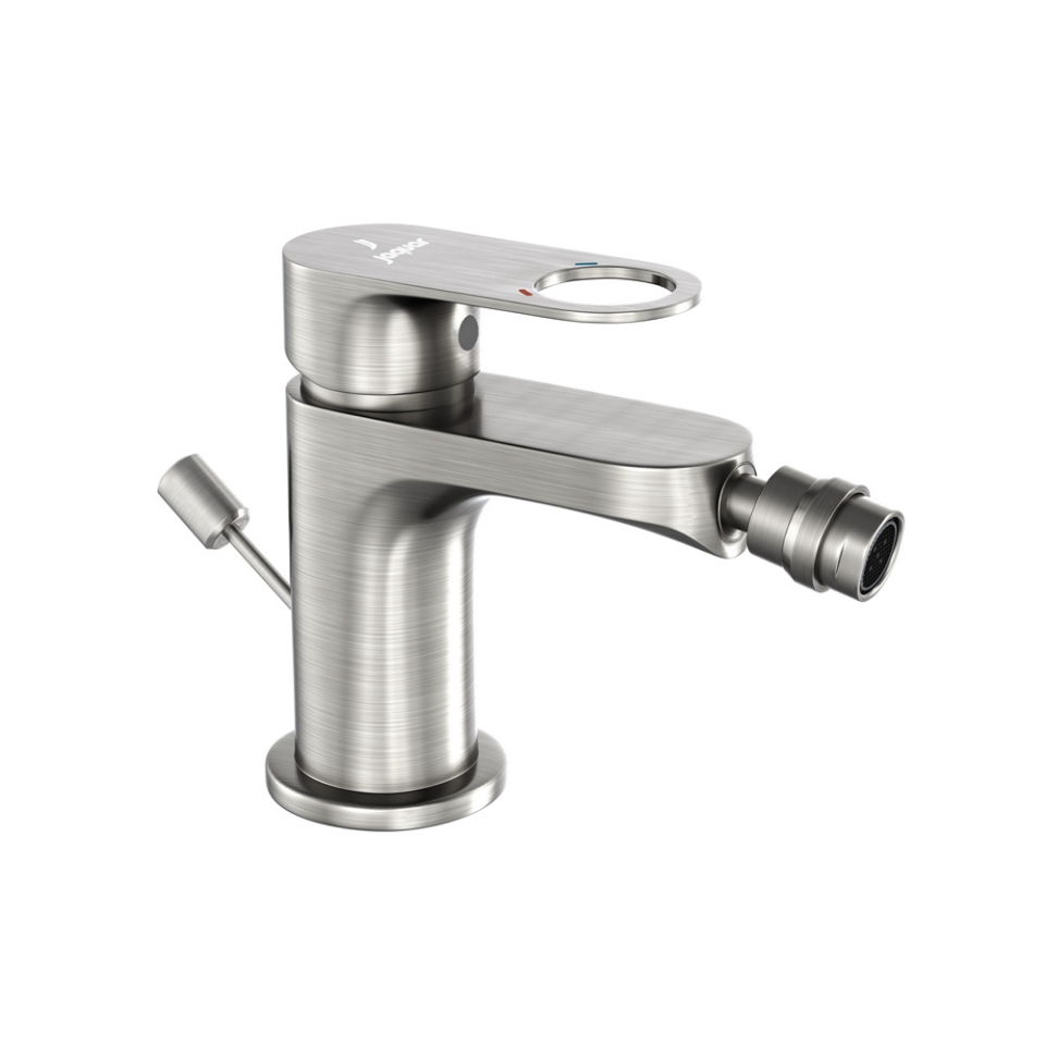 Picture of Single Lever Bidet Mixer with Popup Waste - Stainless Steel 