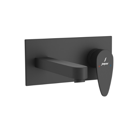 Picture of Exposed Parts of Single Lever Built-in In-wall Manual Valve - Black Matt 