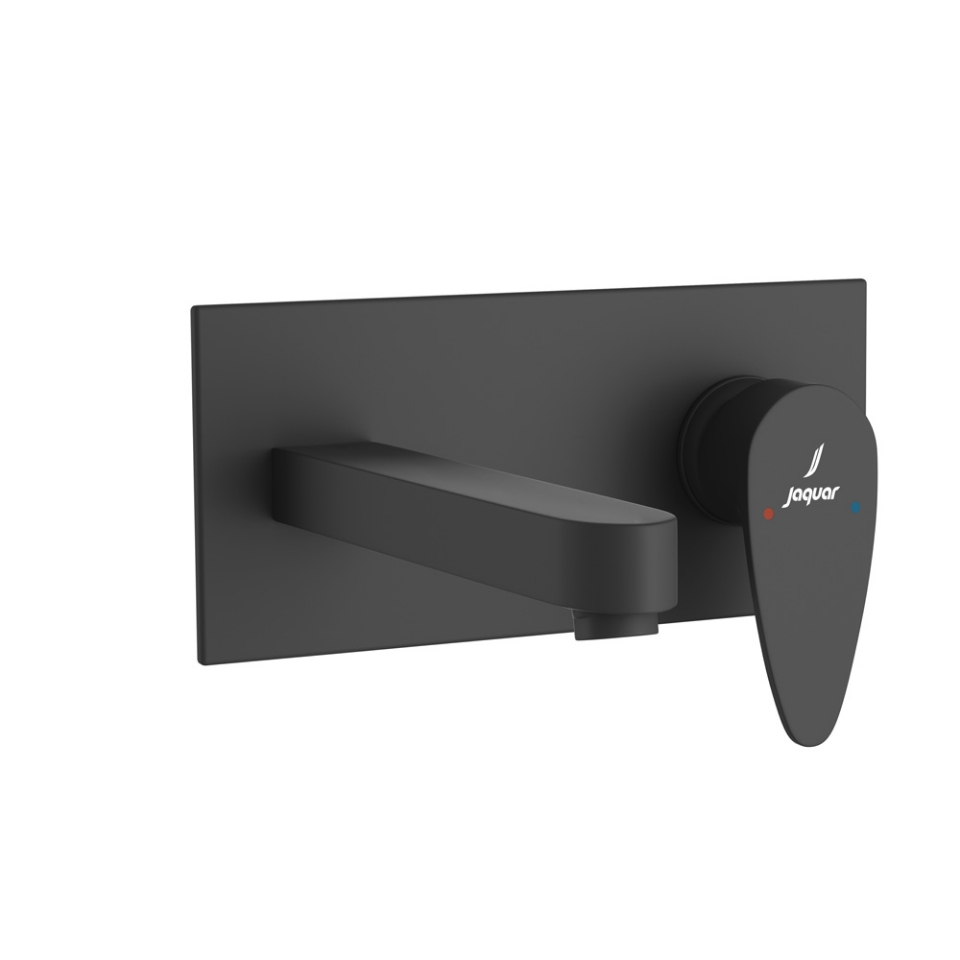 Picture of Exposed Parts of Single Lever Built-in In-wall Manual Valve - Black Matt 