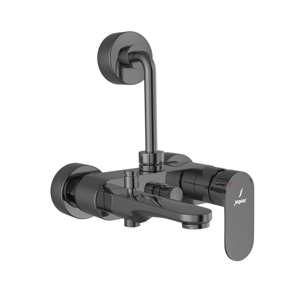 Picture of Single Lever Bath & Shower Mixer 3-in-1 System - Black Chrome 
