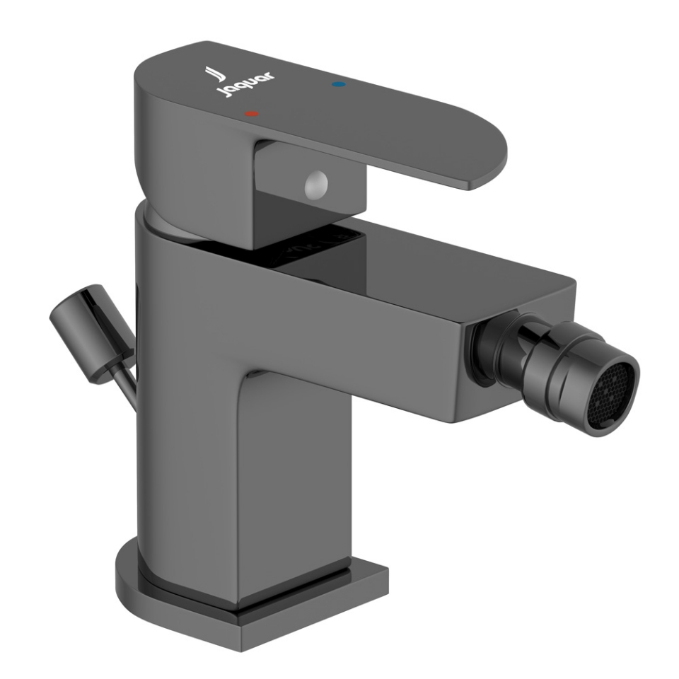 Picture of Single Lever Bidet Mixer with Popup Waste - Black Chrome 