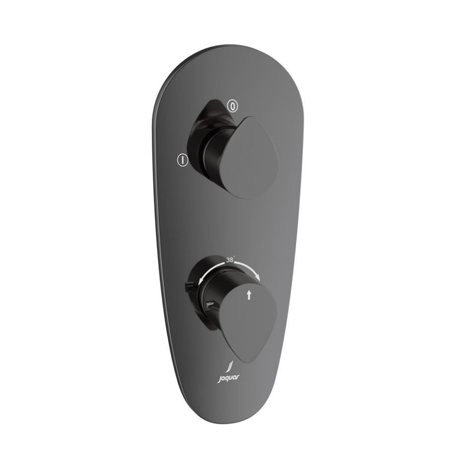 Picture of Aquamax Thermostatic Shower Mixer - Black Chrome 