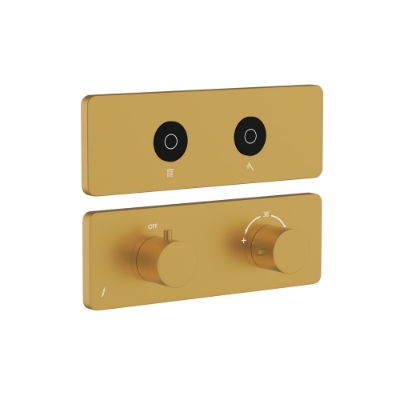 Picture of Exposed Part Kit of CLOUD Touch Shower System with 2 outlets - Gold Matt PVD