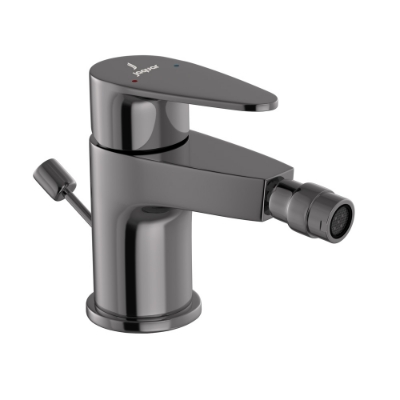 Picture of Single Lever Bidet Mixer with Popup Waste - Black Chrome 