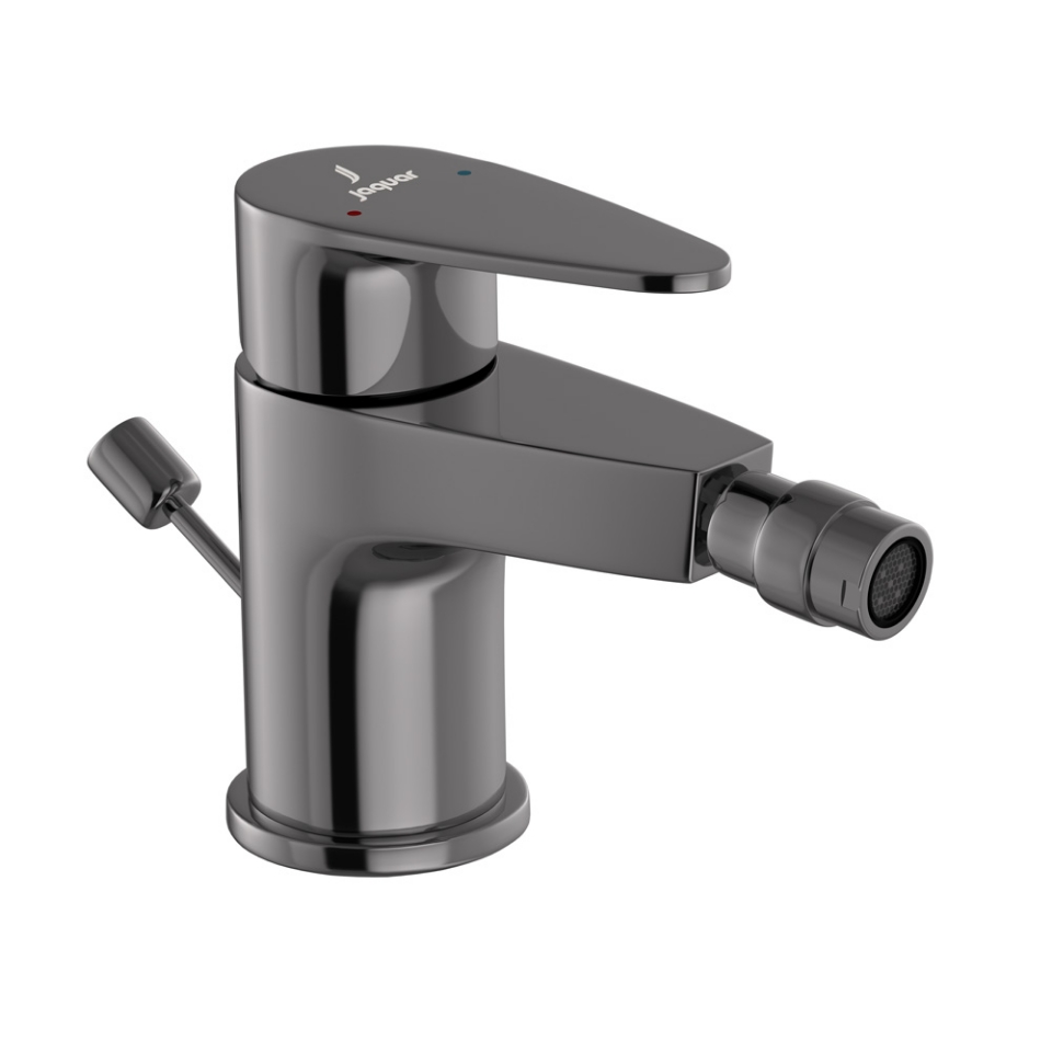 Picture of Single Lever Bidet Mixer with Popup Waste - Black Chrome 