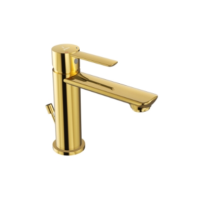 Picture of Single Lever Basin Mixer - Gold Bright PVD