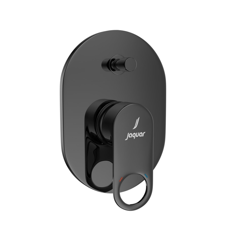 Picture of Exposed Part Kit of Single Lever Hi Flow In-wall Diverter - Black Chrome 