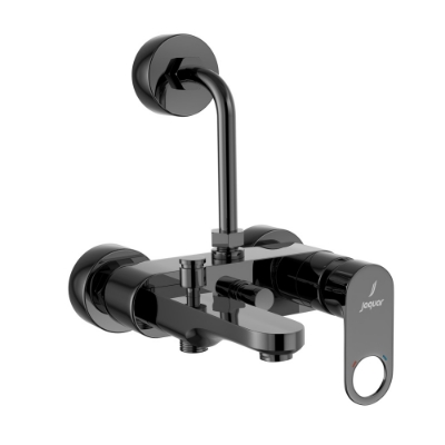 Picture of Single Lever Bath & Shower Mixer 3-in-1 System - Black Chrome 