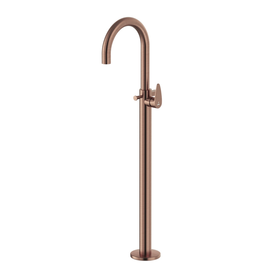 Picture of Vignette Prime Exposed Parts of Floor Mounted Single Lever Bath Mixer - Antique Copper 
