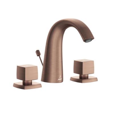 Picture of 3 Hole Basin Mixer with popup waste - Antique Copper 