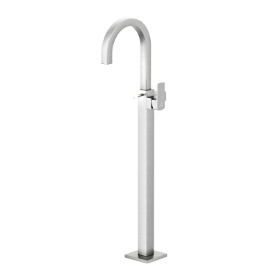 Picture of Kubix Prime Exposed Parts of Floor Mounted Single Lever Bath Mixer - Stainless Steel 