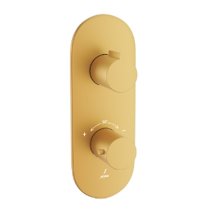 Picture of Aquamax Thermostatic Shower Mixer- Gold Matt PVD 