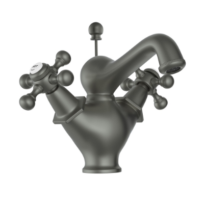 Picture of Monoblock Basin Mixer with popup waste -Graphite 