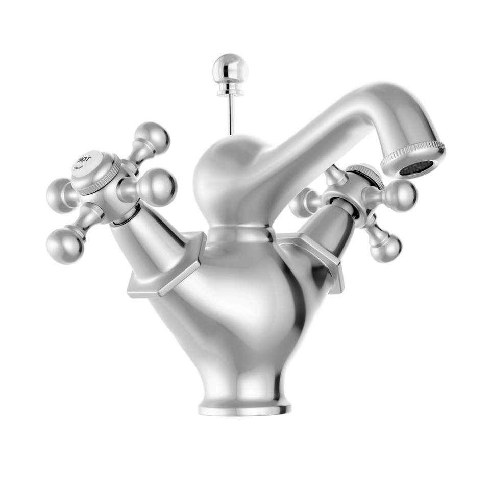 Picture of Monoblock Basin Mixer with popup waste - Chrome