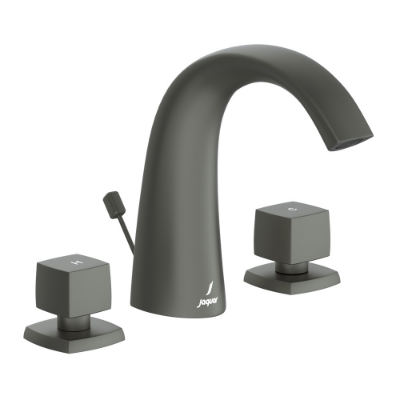 Picture of 3 Hole Basin Mixer with popup waste - Graphite 