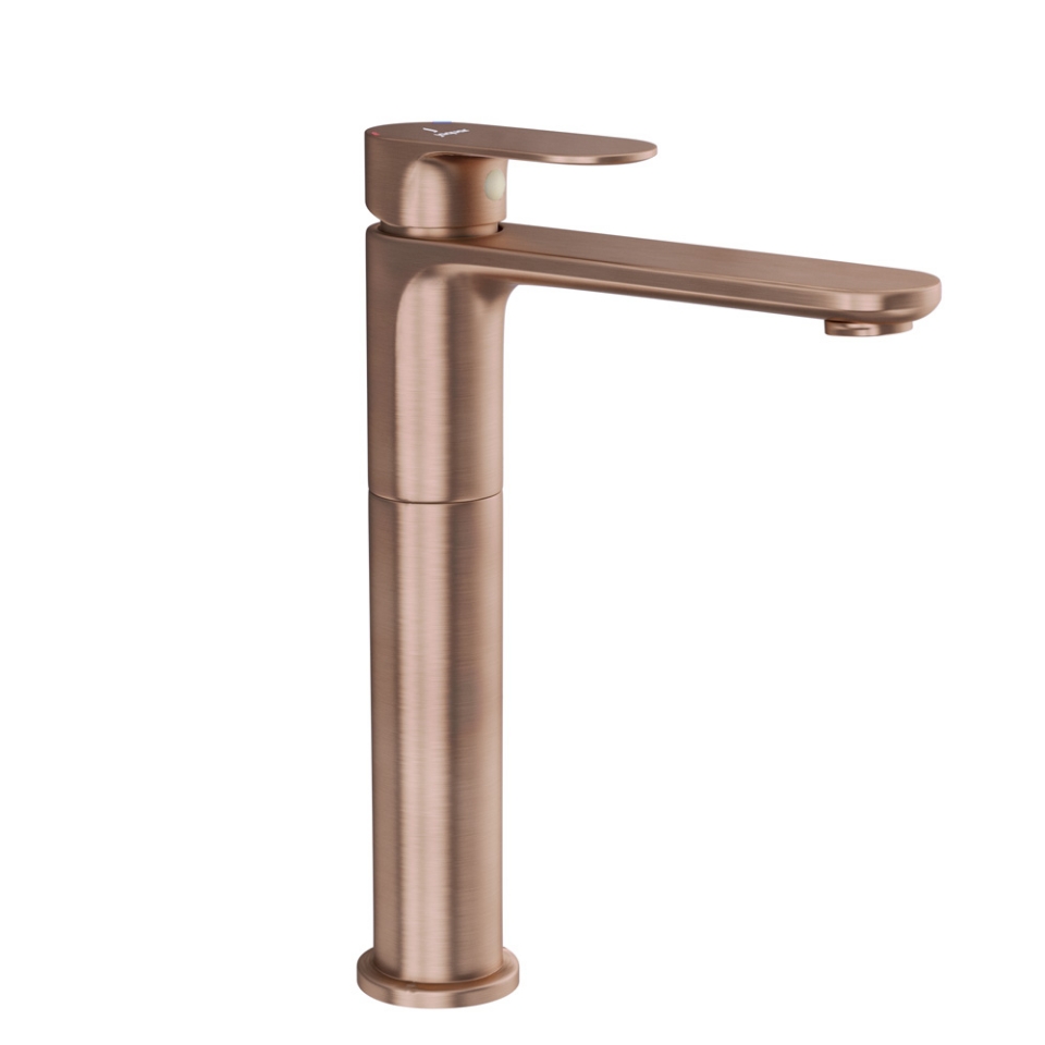 Picture of Single Lever High Neck Basin Mixer - Antique Copper 