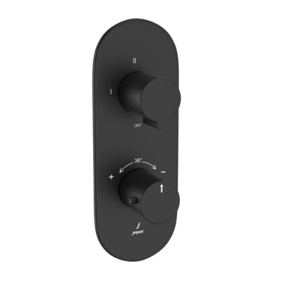 Picture of Aquamax Thermostatic Shower Mixer - Black Matt 