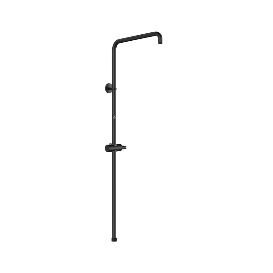 Picture of Exposed Shower Pipe with Hand Shower Holder, L-Type - Black Matt
